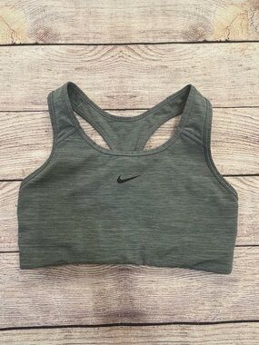 Nike Heathered Grey Racerback Sports Bra - Medium